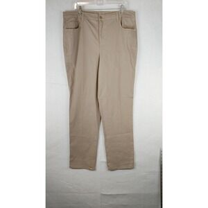 GLORIA VANDERBILT TAN AMANDA 2.0 SLIM LEG ALL AROUND SLIMMING EFFECT SIZE 18W